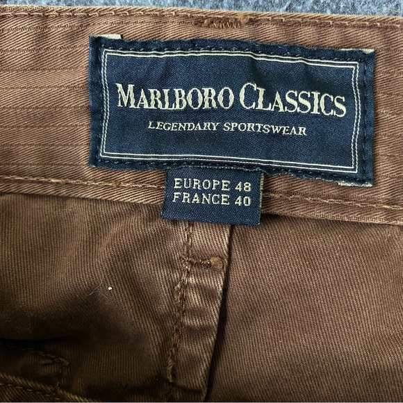 Vintage Marlboro Classics Brown Rectangular Patch Pocket Men’s Size 48 Europe - Picture 12 of 16